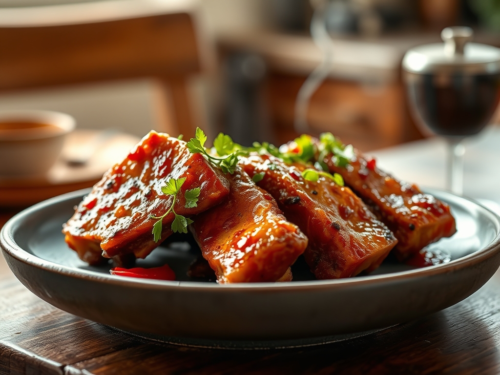 Ghost Pepper Pork Ribs