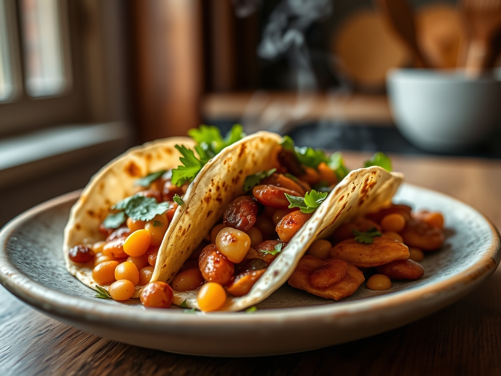 Spicy Bean Tacos