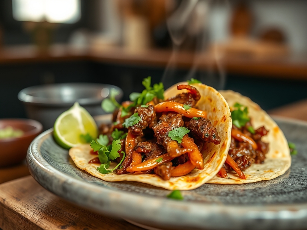 Spicy Beef Tacos
