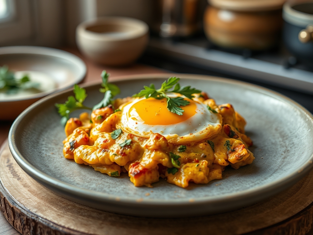 Spicy Egg Scramble