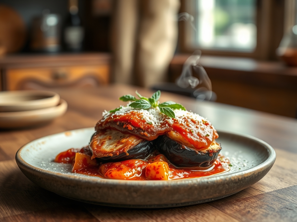 Spicy Eggplant Parmesan