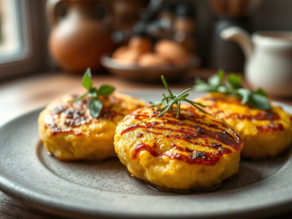 Spicy Polenta Cakes