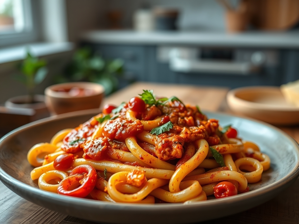 Spicy Rigatoni Vodka