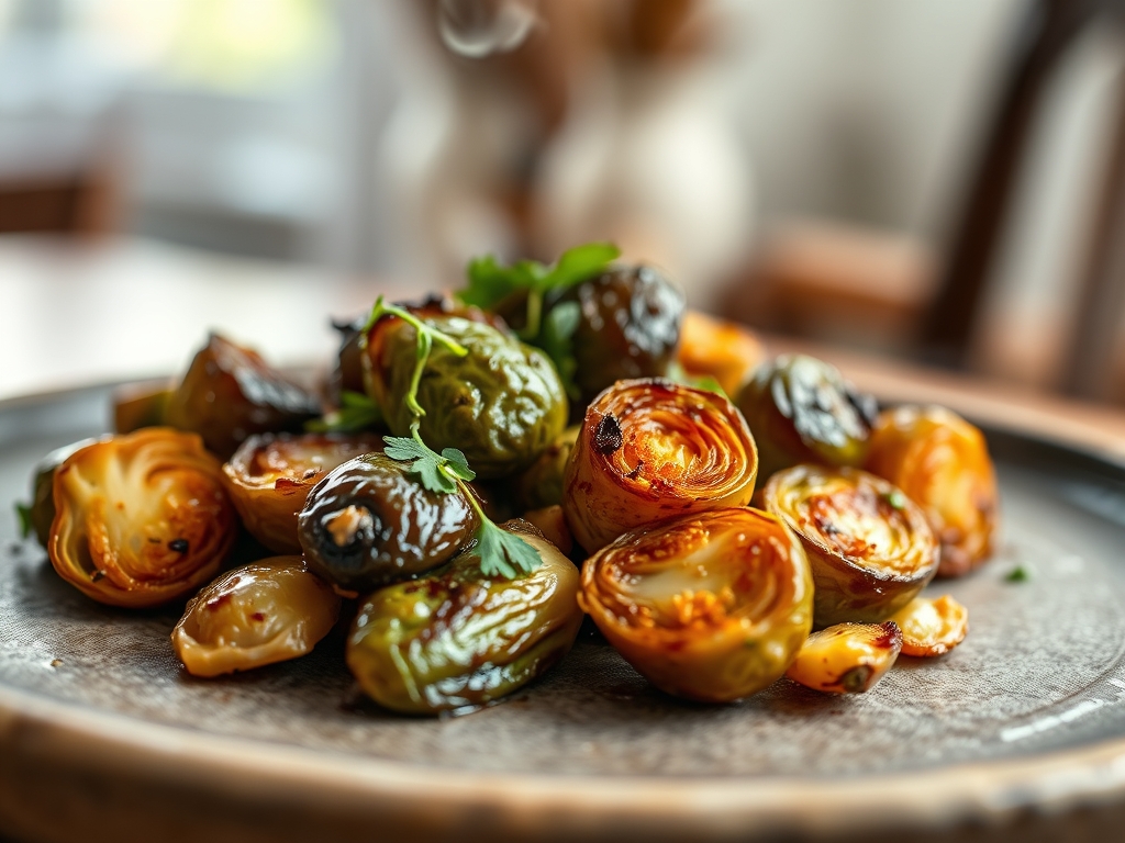 Spicy Roasted Brussels Sprouts