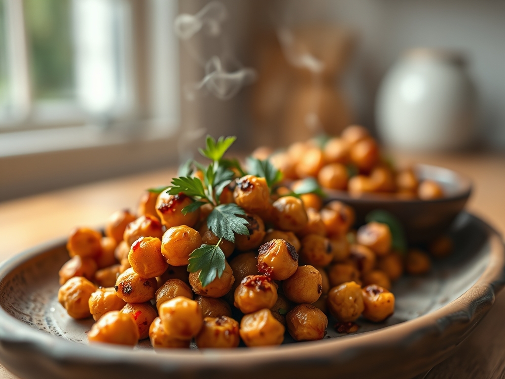 Spicy Roasted Chickpeas