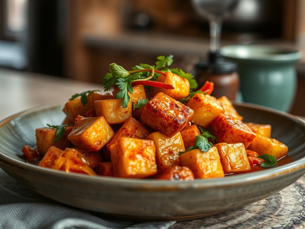 Spicy Tofu Stir Fry