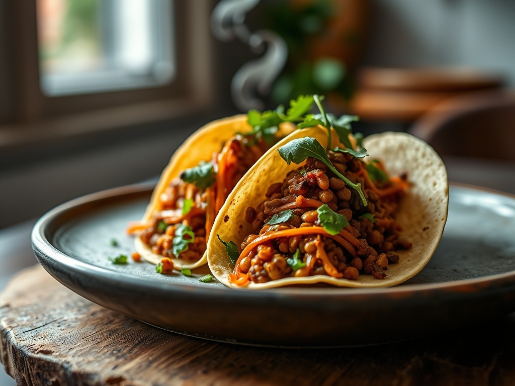 Spicy Lentil Tacos